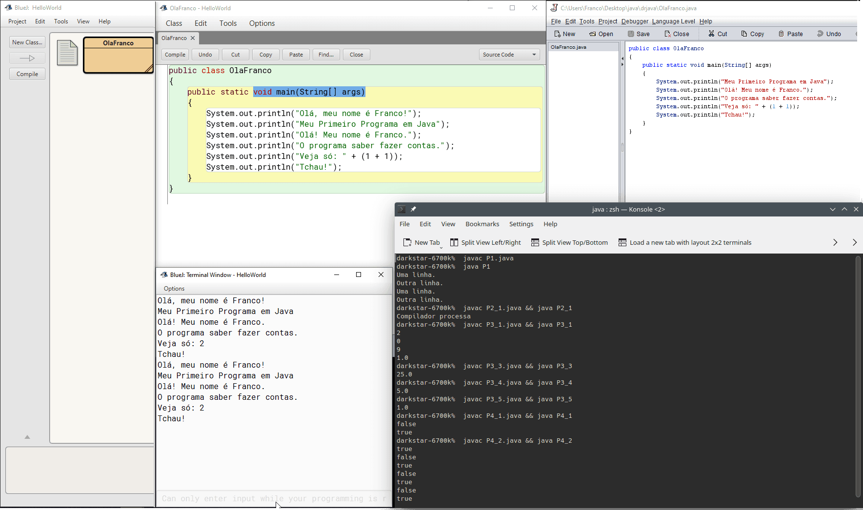 P1: Aplicativo Java para soma de valores inteiros